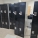 Black & Beige Bank of 4 Doors Double Tier Storage Locker